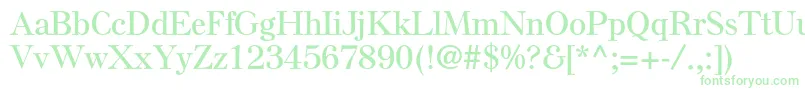 ElsenplstdSemibold Font – Green Fonts on White Background