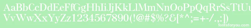 ElsenplstdSemibold Font – White Fonts on Green Background