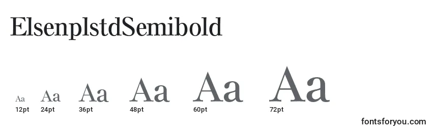 Размеры шрифта ElsenplstdSemibold