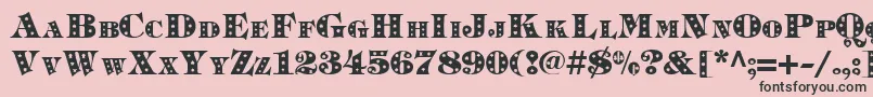 Timpanistars.KzBold Font – Black Fonts on Pink Background