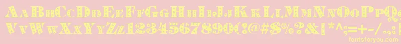 En savoir plus sur la police Timpanistars.KzBold Police Timpanistars.KzBold – polices jaunes sur fond rose