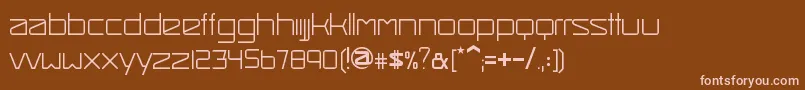 Шрифт SmashHitThin – розовые шрифты на коричневом фоне