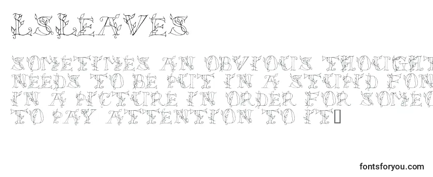 Review of the Lsleaves Font