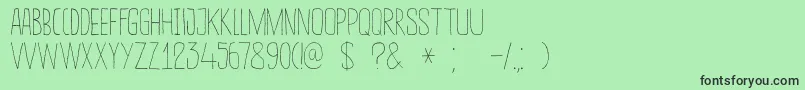 DkSucoDeLaranja Font – Black Fonts on Green Background