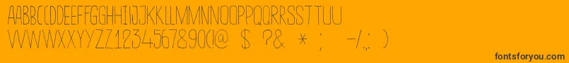 DkSucoDeLaranja Font – Black Fonts on Orange Background