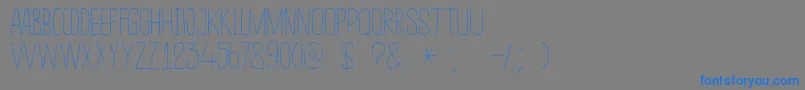 DkSucoDeLaranja Font – Blue Fonts on Gray Background