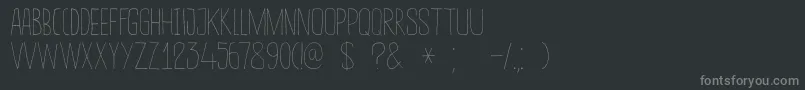 DkSucoDeLaranja Font – Gray Fonts on Black Background