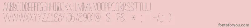 DkSucoDeLaranja Font – Gray Fonts on Pink Background