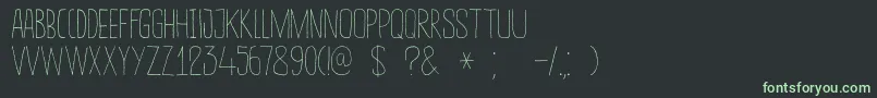DkSucoDeLaranja Font – Green Fonts on Black Background