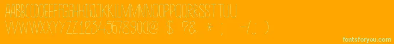 DkSucoDeLaranja Font – Green Fonts on Orange Background