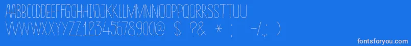DkSucoDeLaranja Font – Pink Fonts on Blue Background