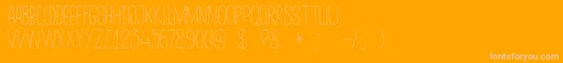DkSucoDeLaranja Font – Pink Fonts on Orange Background