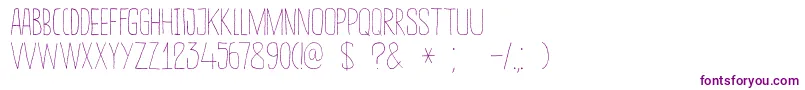 DkSucoDeLaranja Font – Purple Fonts on White Background