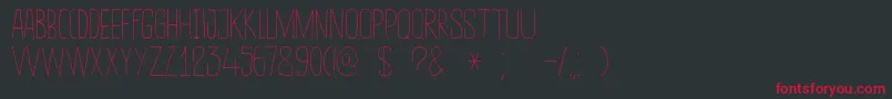 DkSucoDeLaranja Font – Red Fonts on Black Background
