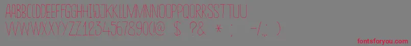 DkSucoDeLaranja Font – Red Fonts on Gray Background