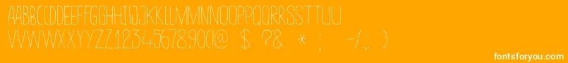 DkSucoDeLaranja Font – White Fonts on Orange Background