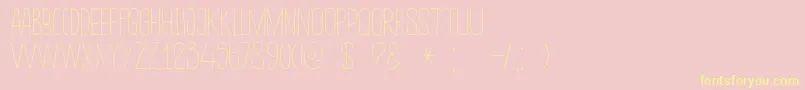 DkSucoDeLaranja Font – Yellow Fonts on Pink Background