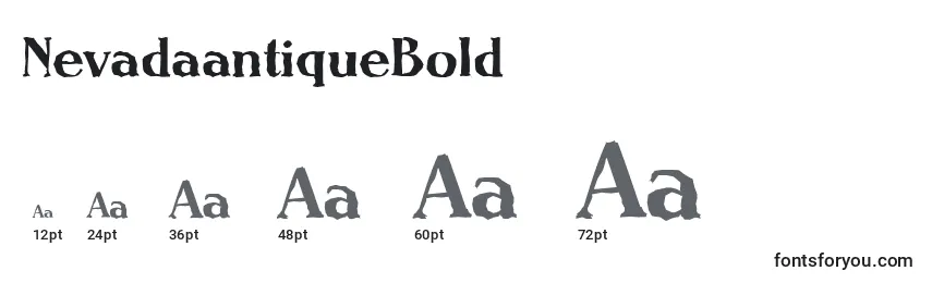 Размеры шрифта NevadaantiqueBold