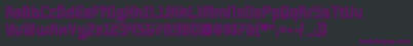 Templok Font – Purple Fonts on Black Background