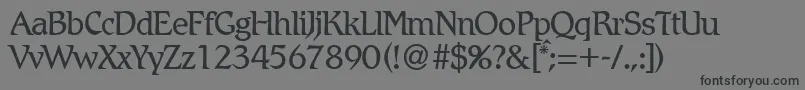 RomlightdbNormal Font – Black Fonts on Gray Background
