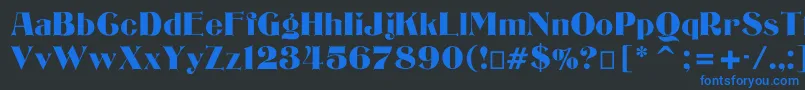 More about Bizarre Font Bizarre Font – Blue Fonts on Black Background