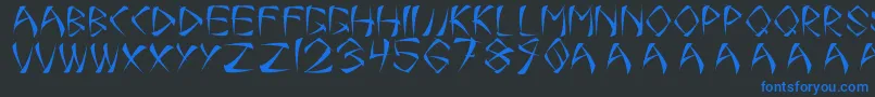Подробнее о шрифте OneSmear Шрифт OneSmear – синие шрифты на чёрном фоне