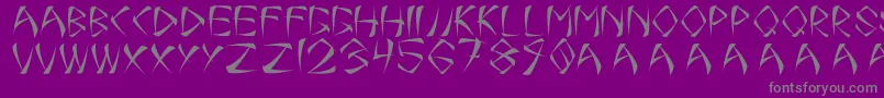 Więcej informacji o czcionce OneSmear Czcionka OneSmear – szare czcionki na fioletowym tle