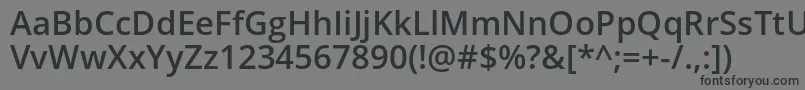 OpenSansSemibold Font – Black Fonts on Gray Background