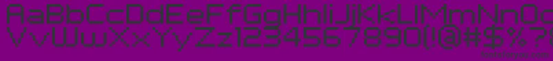 PfTempestaSevenExtended Font – Black Fonts on Purple Background