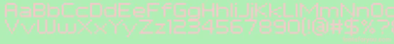 PfTempestaSevenExtended Font – Pink Fonts on Green Background