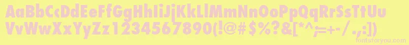 More about FuturastdCondensedextrabd Font FuturastdCondensedextrabd Font – Pink Fonts on Yellow Background