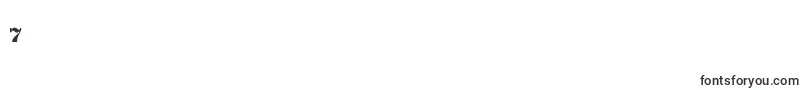 Musicalsymbolsnormal-Schriftart – Schriften für die Ziffer 7