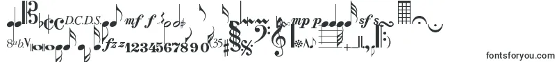 Musicalsymbolsnormal-Schriftart – Schriften für Adobe Reader