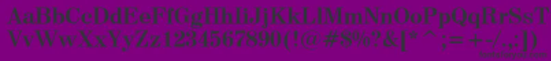 Century725BoldBt Font – Black Fonts on Purple Background