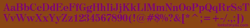 Century725BoldBt Font – Purple Fonts on Brown Background