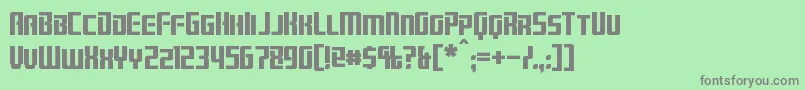 Brainstorm Font – Gray Fonts on Green Background