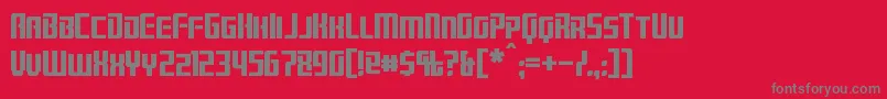 Brainstorm Font – Gray Fonts on Red Background