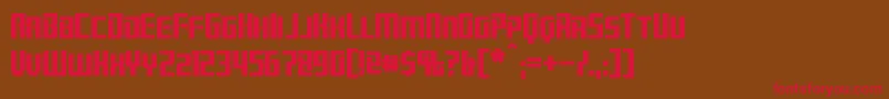 Brainstorm Font – Red Fonts on Brown Background
