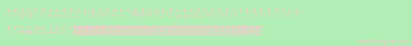 Skulldcoxy Font – Pink Fonts on Green Background