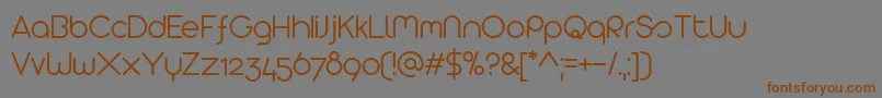Arista2 Font – Brown Fonts on Gray Background