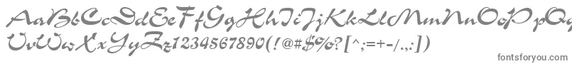 Chs-Schriftart – Graue Schriften auf weißem Hintergrund
