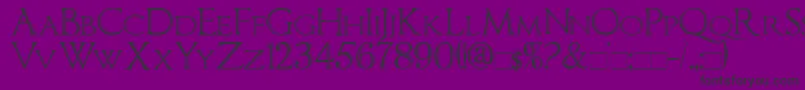 Imperatorbronzesmallcaps Font – Black Fonts on Purple Background