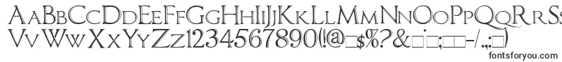 Imperatorbronzesmallcaps-fontti – Serifeillä varustetut fontit