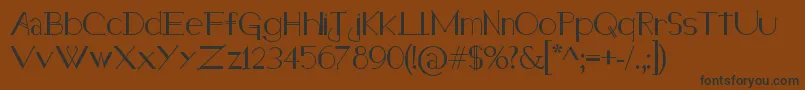 HolitterHalfimp Font – Black Fonts on Brown Background