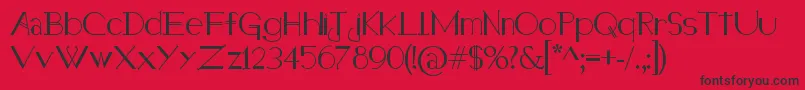 HolitterHalfimp Font – Black Fonts on Red Background