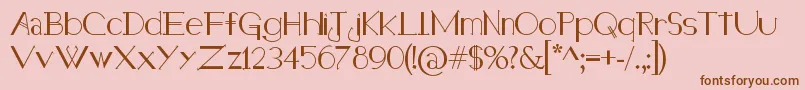 HolitterHalfimp Font – Brown Fonts on Pink Background