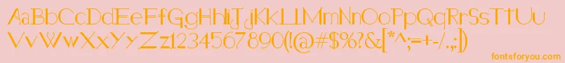 HolitterHalfimp Font – Orange Fonts on Pink Background