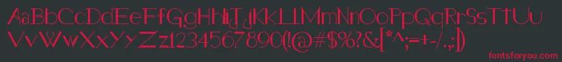HolitterHalfimp Font – Red Fonts on Black Background