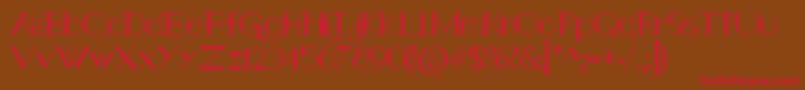 HolitterHalfimp Font – Red Fonts on Brown Background