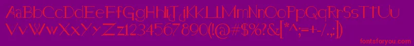 HolitterHalfimp Font – Red Fonts on Purple Background